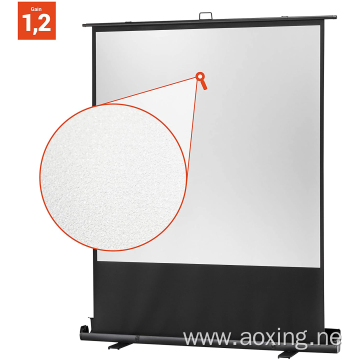 160x100cm pull down floor rising projection screen